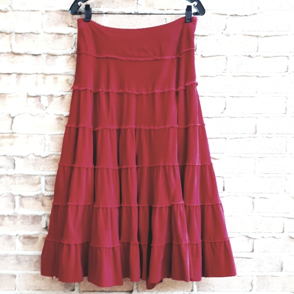 April Cornell Dresses & Skirts - April Cornell Micro Corduroy Tiered Skirt